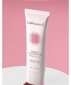 Kem chống nắng Cell hồng Toning Sunscreen 100 của Cellfusion C 50ml