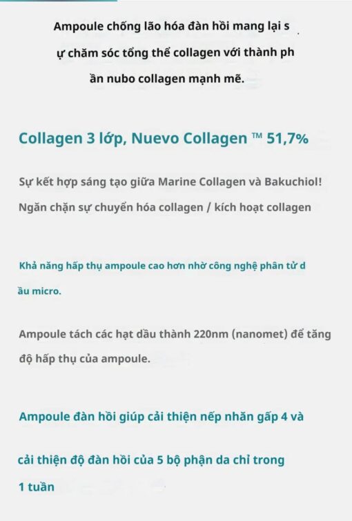 Tinh chất collagen- ampoule collagen Lirikos