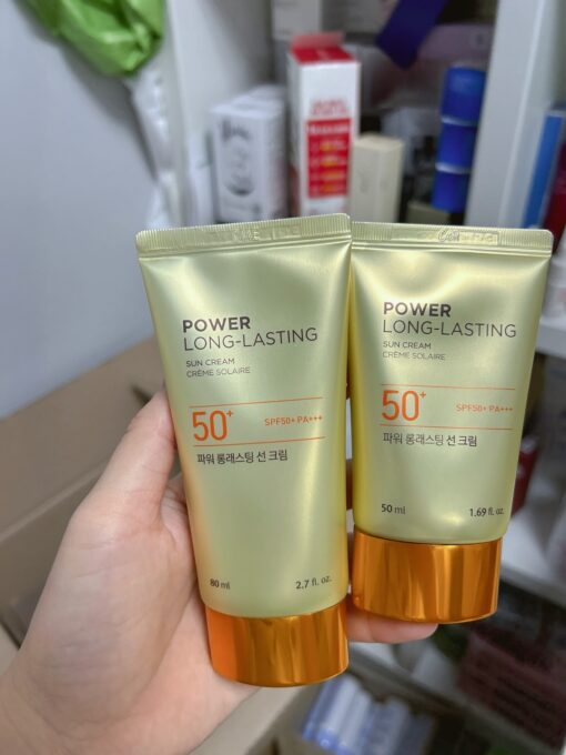 Kem chống nắng đa năng lên tone đẹp da Natural sun ECO power long-lasting sun cream The Face Shop 50ml-80ml