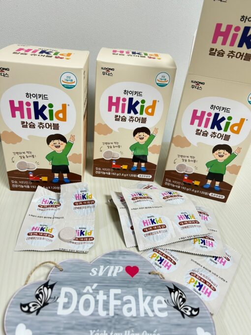 Tăng chiều cao - Kẹo viên Canxi Hikid chewable của iLdong