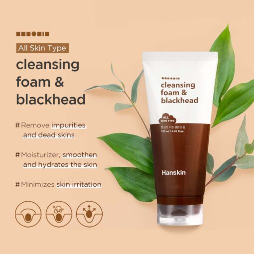 sửa rửa mặt BHA Cleansing foam blackhead của Hanskin