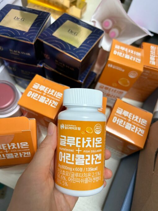 Viên uống Trắng Da Chống Lão Hóa BioPharm Glutathione Collagen Hàn Quốc.