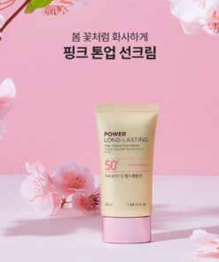 Kem chống nắng Power Long Lasting Pink tone up sun cream