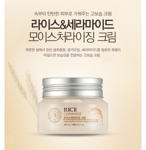 Kem gạo rice cream của The Face Shop