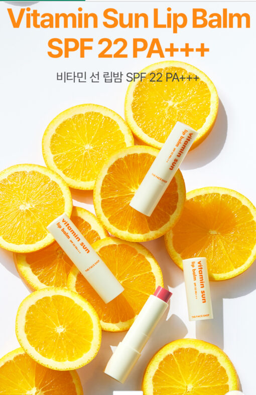 Son dưỡng chống nắng cho môi vitamin của The Faceshop Vitamin Sun Lip Balm
