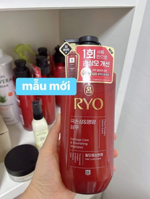 Dầu gội Ryo đỏ Ryo Damage care Nourishing shampoo