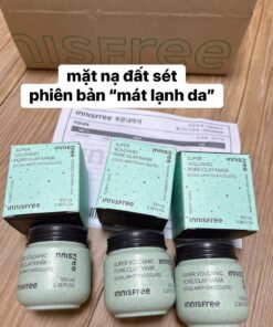 Mặt nạ đất sét tro núi lửa Innisfree Super Volcanic Pore Clay Mask [Cool Mint Chocolate] 100ml