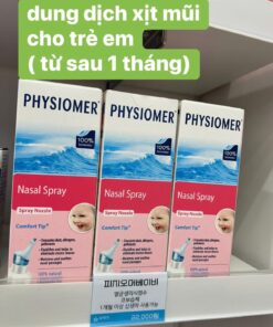 Xịt mũi hiệu quả tức thì 100% thiên nhiên Physiomer spray Nozzle 115ml