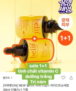 Tinh chất dưỡng trắng- mờ nám vitamin C 
Belif Super Drops - VitaC Toning Serum 30ml (set 2 chai *30ml)