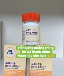 Viên uống dưỡng trắng an toàn và hiệu quả từ thương hiệu BBLab: Glutathione White Vitamin C, hộp 60 viên