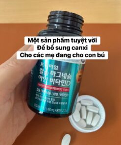 Viên uống Canxi  Hàn Quốc
Premium Canxi Magie Kẽm Vitamin D, hộp 90 viên