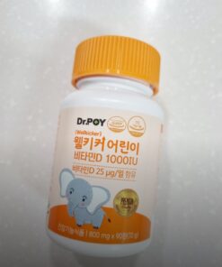 Kẹo nhai Vitamin D3 Hàn Quốc: DrPoy Wellkicker Vitamin D 1000 IU hộp 90 viên