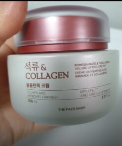 Kem dưỡng Collagen và lựu đỏ Hàn Quốc  THE FACE SHOP Pomegranate & Collagen Volume Lifting Cream 100ml