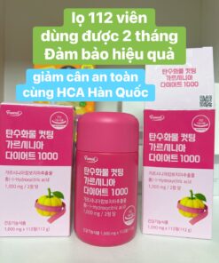 Viên uống giảm cân Hàn Quốc HCA 1000mg : Carbohydrate Cutting Garcinia Diet 1000 ( hộp 112 viên)
