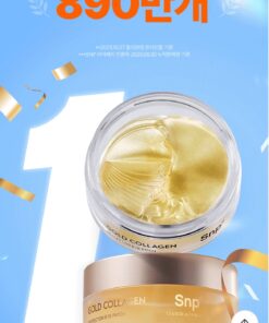 Mặt nạ mắt vàng và collagen của SNP Gold Collagen PERFECTION EYE PATCH hộp 60 miếng