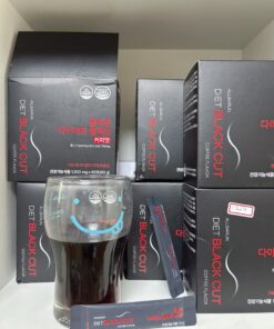 DIET CAFE BLACK OUT - Cà Phê Giảm Cân Tiện Lợi hương vị cafe đen kiểu americano hộp 60 gói