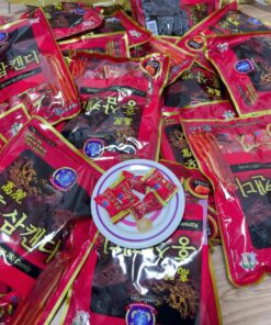 Kẹo sâm ( kẹo hồng sâm) Hàn Quốc: viên kẹo thơm ngon- sang và tốt cho sức khỏe.  ( bịch to 500gam)