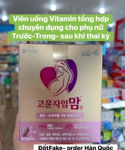 Viên uống Vitamin tổng hợp chuyên dụng cho BẦU của Hàn Quốc:  Trước-Trong - sau khi thai kỳ. ( Hộp 120 viên)
