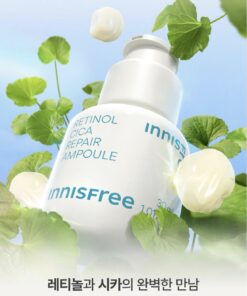 Retinol cica rau má dịu da của Innisfree
Innisfree Retinol Cica Repair Ampoule ( set 2 chai*30ml)