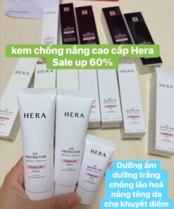 Kem chống nắng nâng tông dưỡng da cao cấp của HERA UV Protector Tone-Up Peach SPF50+ / PA4+  ( 40ml-50ml- set)