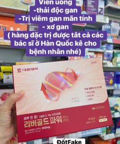 Viên uống thải độc gan- trị viêm gan mãn tính- xơ gan, hàng chuyên dụng được bác sĩ kê đơn cho bệnh nhân có vấn đề về GAN ở Hàn Quốc, hộp 2 lọ tổng 120 viên.
